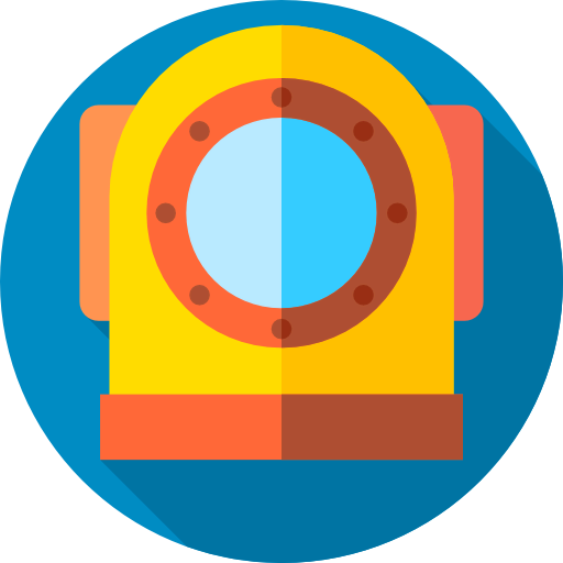 Diving helmet icon