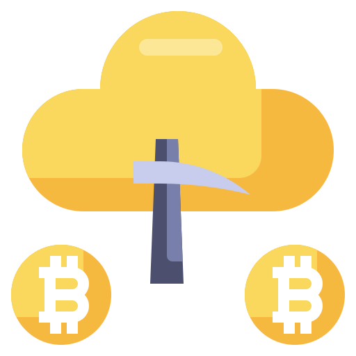 Cloud mining icon