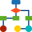Flow chart icon 64x64