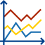 Line graph icon 64x64
