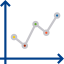 Line graph icon 64x64