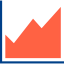 Line graph icon 64x64