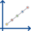 Line graph icon 64x64