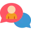 Speech bubbles icon 64x64