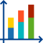 Bar chart icon 64x64