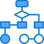 Flow chart icon 64x64
