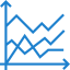 Line graph icon 64x64