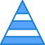 Pyramid chart icon 64x64