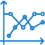 Line graph icon 64x64