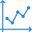 Line graph icon 64x64