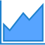 Line graph icon 64x64
