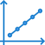 Line graph icon 64x64