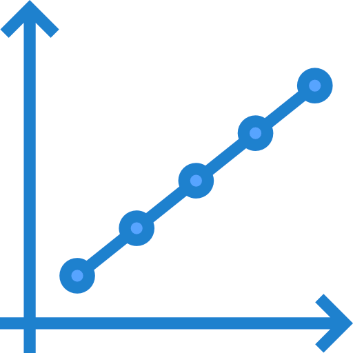 Line graph icon