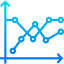 Line graph icon 64x64