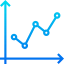 Line graph icon 64x64