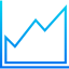 Line graph icon 64x64
