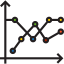 Line graph icon 64x64
