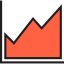 Line graph icon 64x64