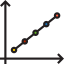 Line graph icon 64x64
