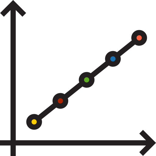 Line graph icon