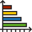 Bar chart icon 64x64