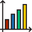 Bar chart icon 64x64
