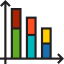Bar chart icon 64x64