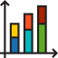 Bar chart icon 64x64