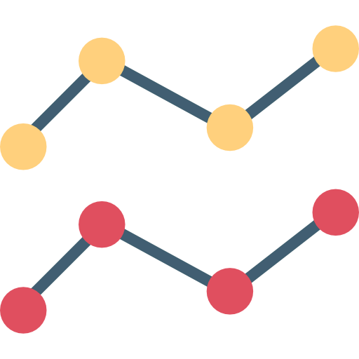 Line chart icon