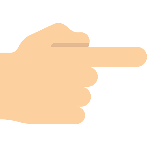 Pointing right icon