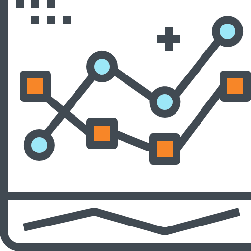 Line chart icon