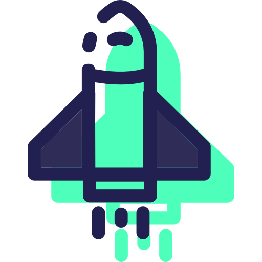 Rocket ship icon