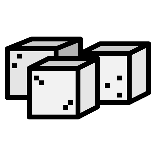 Sugar cubes icon