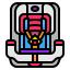 Baby car seat icon 64x64