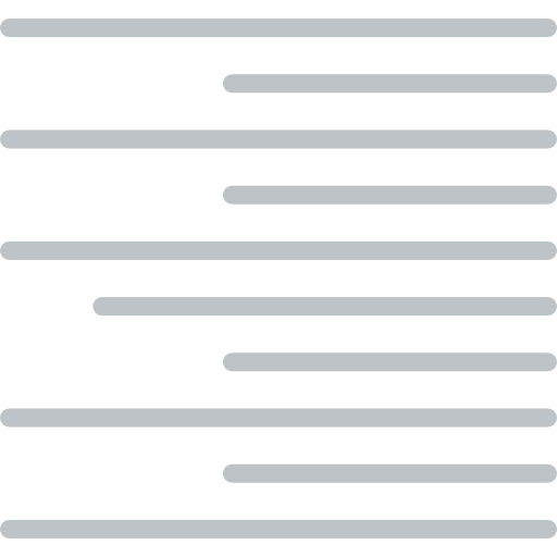 Right alignment icon