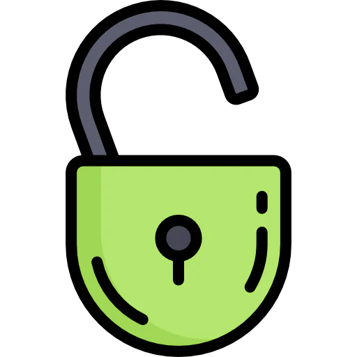 Open padlock icon