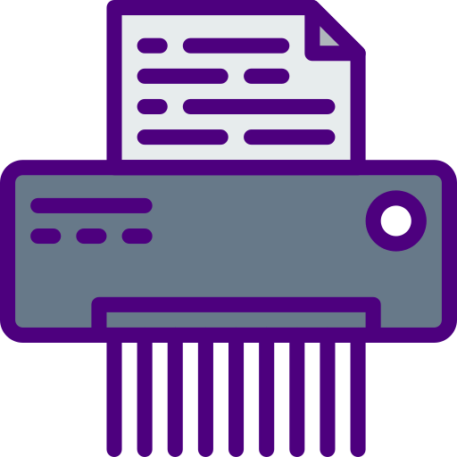 Paper shredder icon