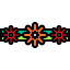 Crown of flowers icon 64x64
