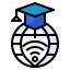 Globe network icône 64x64