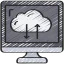 Cloud uploading Ikona 64x64