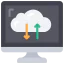 Cloud uploading icon 64x64