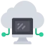 Cloud computing icon 64x64
