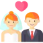 Wedding couple icon 64x64