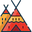 Indian tent icon 64x64