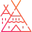 Indian tent icon 64x64