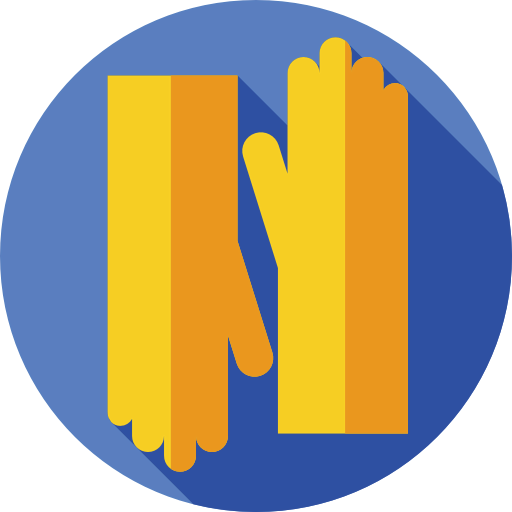 Protective gloves icon