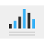 Bar chart icon 64x64