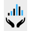 Bar chart icon 64x64