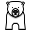 Polar bear icon 64x64