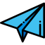 Paper plane icon 64x64